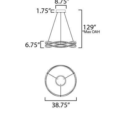 ET2 Curvo 40" Double Ring Black