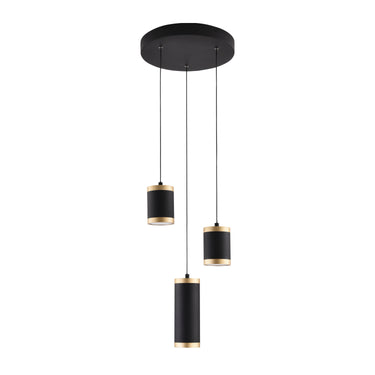 ET2 Cuff 3-Light Pendant Black/Gold