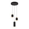 ET2 Cuff 3-Light Pendant Black/Gold