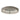 ET2 Kaia rattan ring flush mount chandelier, Gray rattan wrap, front view on white
