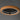 ET2 Kaia 20 in flush mount chandelier in Antique Bronze seen from below, a hand-wrapped rattan band around a bronze frame with a lit inner ring