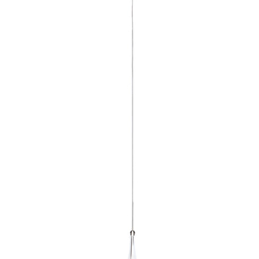 ET2 Larmes LED glass drop pendant, Polished Chrome, front view