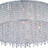 ET2 Spiral 7-Light Flush Mount Polished Chrome