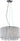 ET2 Spiral crystal drum pendant, 7-Light Polished Chrome, front view
