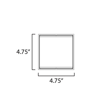 ET2 Blok 6.75" LED Outdoor Sconce White