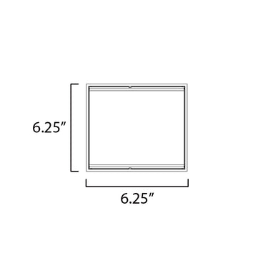 ET2 Blok 6.25" LED Outdoor Sconce Black