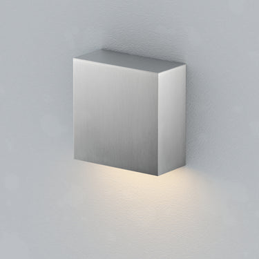 ET2 Cubed 5.5" LED Outdoor Sconce Satin Aluminum