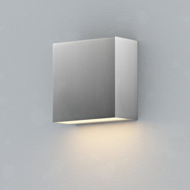 ET2 Cubed 5.5" LED Outdoor Sconce Satin Aluminum