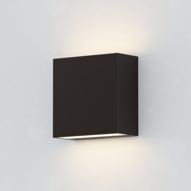 ET2 Cubed 5.5" 2-Light LED Outdoor Sconce Black