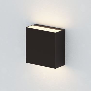ET2 Cubed 5.5" 2-Light LED Outdoor Sconce Black