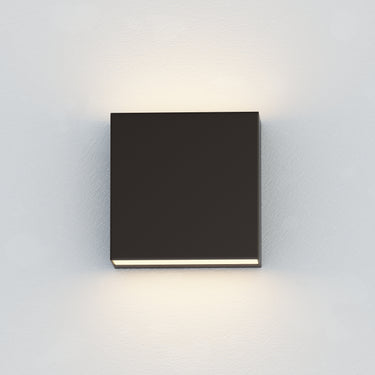 ET2 Cubed 5.5" 2-Light LED Outdoor Sconce Black