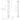ET2 Allumettes clear crystal wall sconce 2-Light line drawing with dimensions