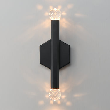 ET2 Allumettes 2-Light LED Wall Sconce Black