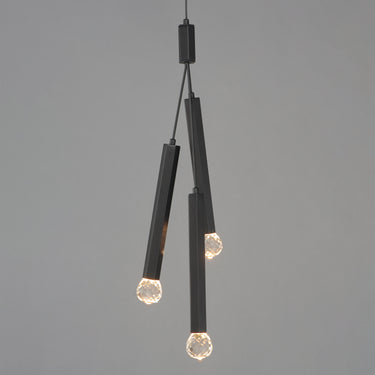 ET2 Allumettes 3-Light LED Pendant Black