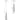 ET2 Allumettes multi-light crystal pendant 12-Light line drawing with dimensions