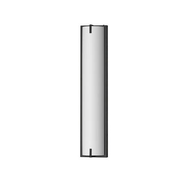 ET2 Alto matte white linear bath vanity light, 24 in Black, front view