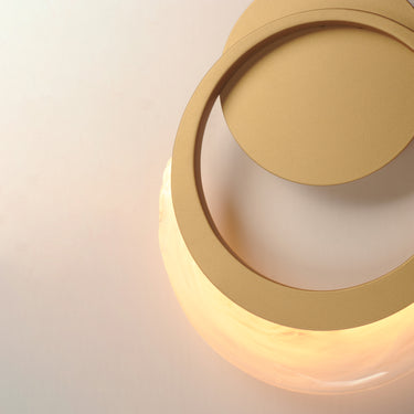 ET2 Lyra close-up of the gold rings and glowing crescent glass
