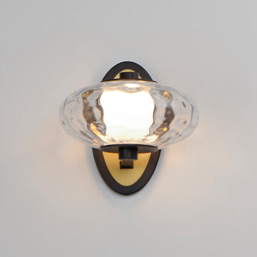 ET2 Amulet LED Wall Sconce Black/Natural Aged Brass