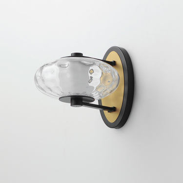 ET2 Amulet LED Wall Sconce Black/Natural Aged Brass