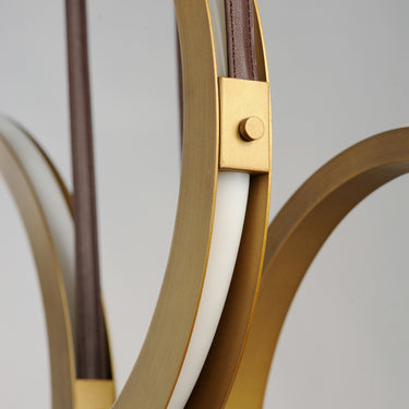 ET2 Tether 3-Light LED Pendant Natural Aged Brass