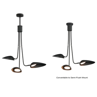 ET2 Marsh 3-Light LED Pendant Black