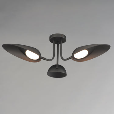ET2 Marsh 3-Light LED Semi-Flush Mount Black