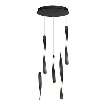 ET2 Pirouette 5-Light LED Pendant Black