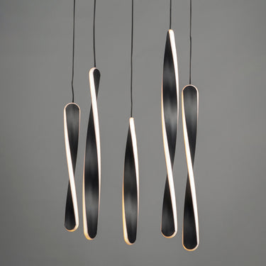 ET2 Pirouette 5-Light LED Pendant Black