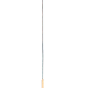 ET2 Newton multi-light apple glass pendant, 1-Light Black / Gold, front view