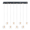 ET2 Newton 8-Light LED Pendant Black/Gold