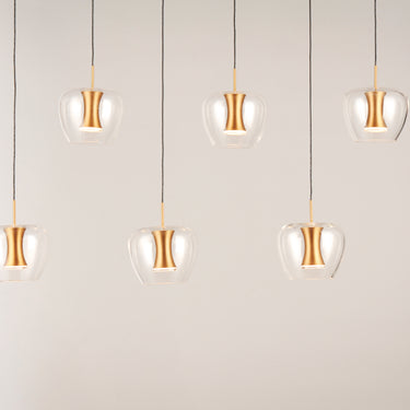 ET2 Newton 8-Light LED Pendant Black/Gold