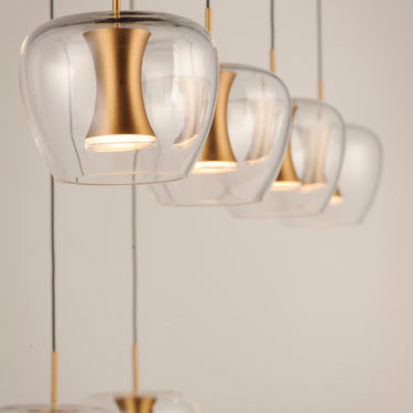 ET2 Newton 8-Light LED Pendant Black/Gold