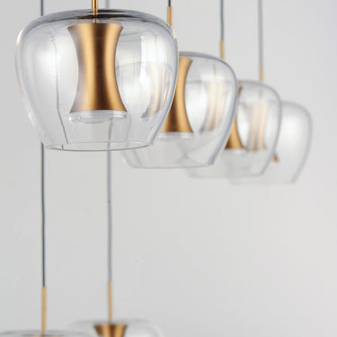 ET2 Newton 8-Light LED Pendant Black/Gold