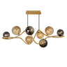 ET2 Planetary 8-Light LED Linear Pendant Gold