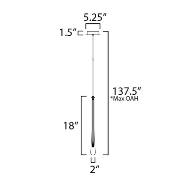 ET2 Stillo LED Pendant Gold