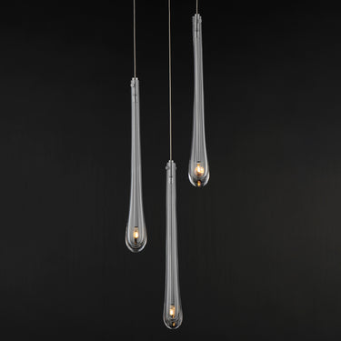 ET2 Stillo 3-Light LED Pendant Satin Nickel