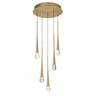 ET2 Pierce 5-Light LED Pendant Gold