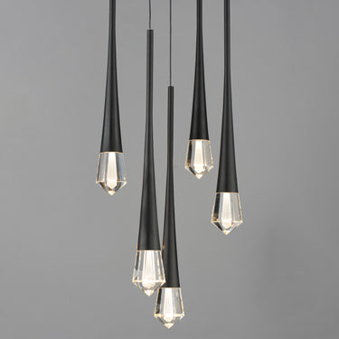 ET2 Pierce 5-Light LED Pendant Black