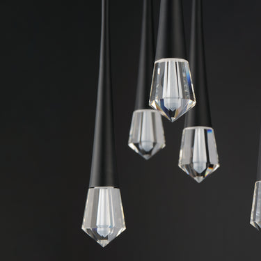 ET2 Pierce 5-Light LED Pendant Black
