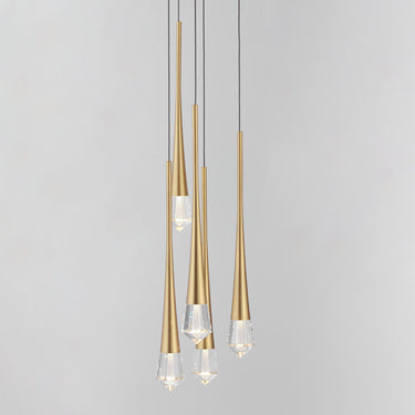 ET2 Pierce 5-Light LED Pendant Gold