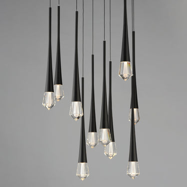 ET2 Pierce 12-Light LED Pendant Black