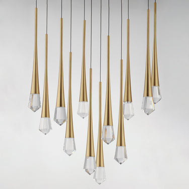 ET2 Pierce 12-Light LED Pendant Gold