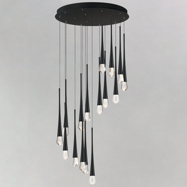 ET2 Pierce 16-Light LED Chandelier Black