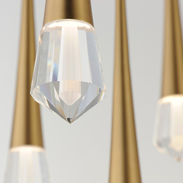 ET2 Pierce 16-Light LED Chandelier Gold