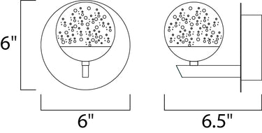 ET2 Orb II LED Wall Sconce Polished Chrome