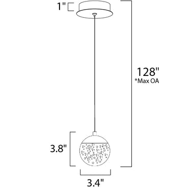 ET2 Orb II LED Pendant Polished Chrome