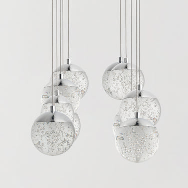 ET2 Orb II 10-Light LED Pendant Polished Chrome