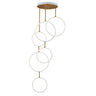 ET2 Hoopla 6-Light LED Pendant White/Gold