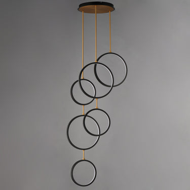 ET2 Hoopla 6-Light LED Pendant Black/Gold