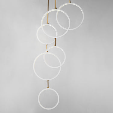 ET2 Hoopla 6-Light LED Pendant White/Gold